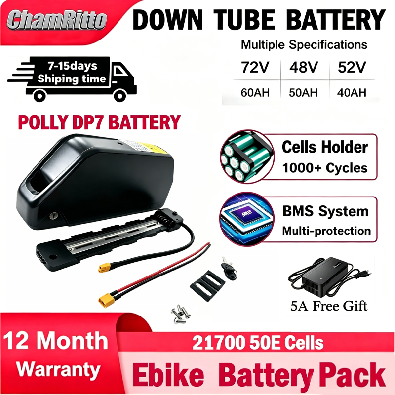 72V 50Ah 21700 Lithium Battery - E-bisiklet cham-rider 36v 48v 52v 30ah