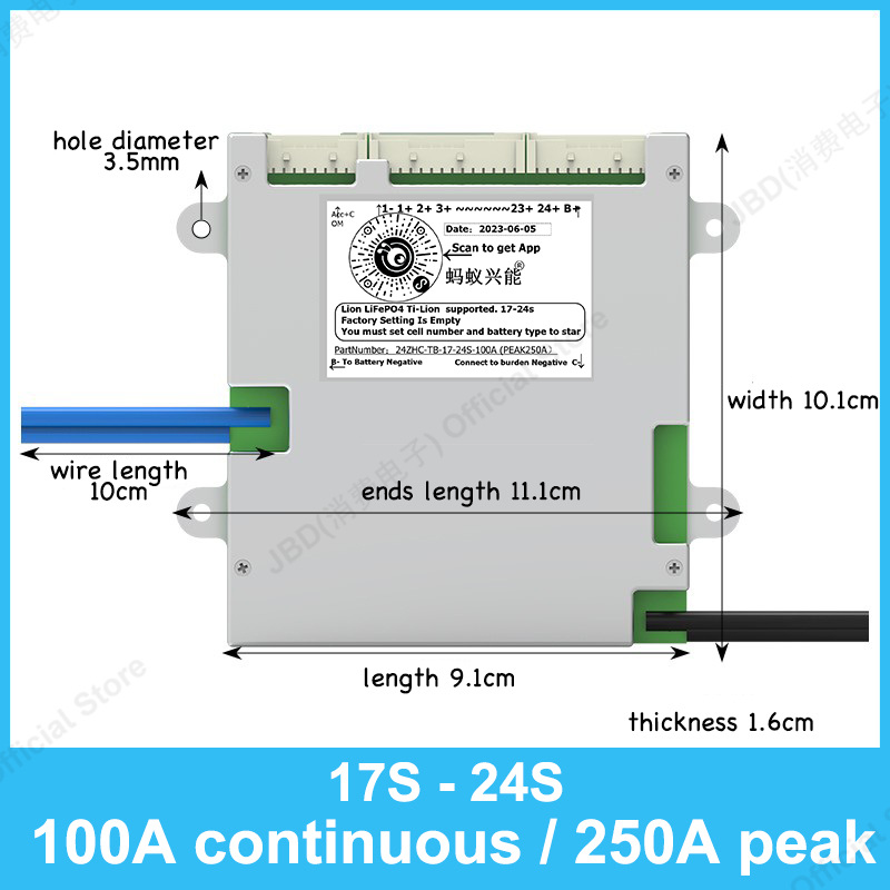 ANT BMS 17S - 24S 850A 300A 10 - 84V 50A Smart Bms Bluetooth incelemesi ve fiyatı